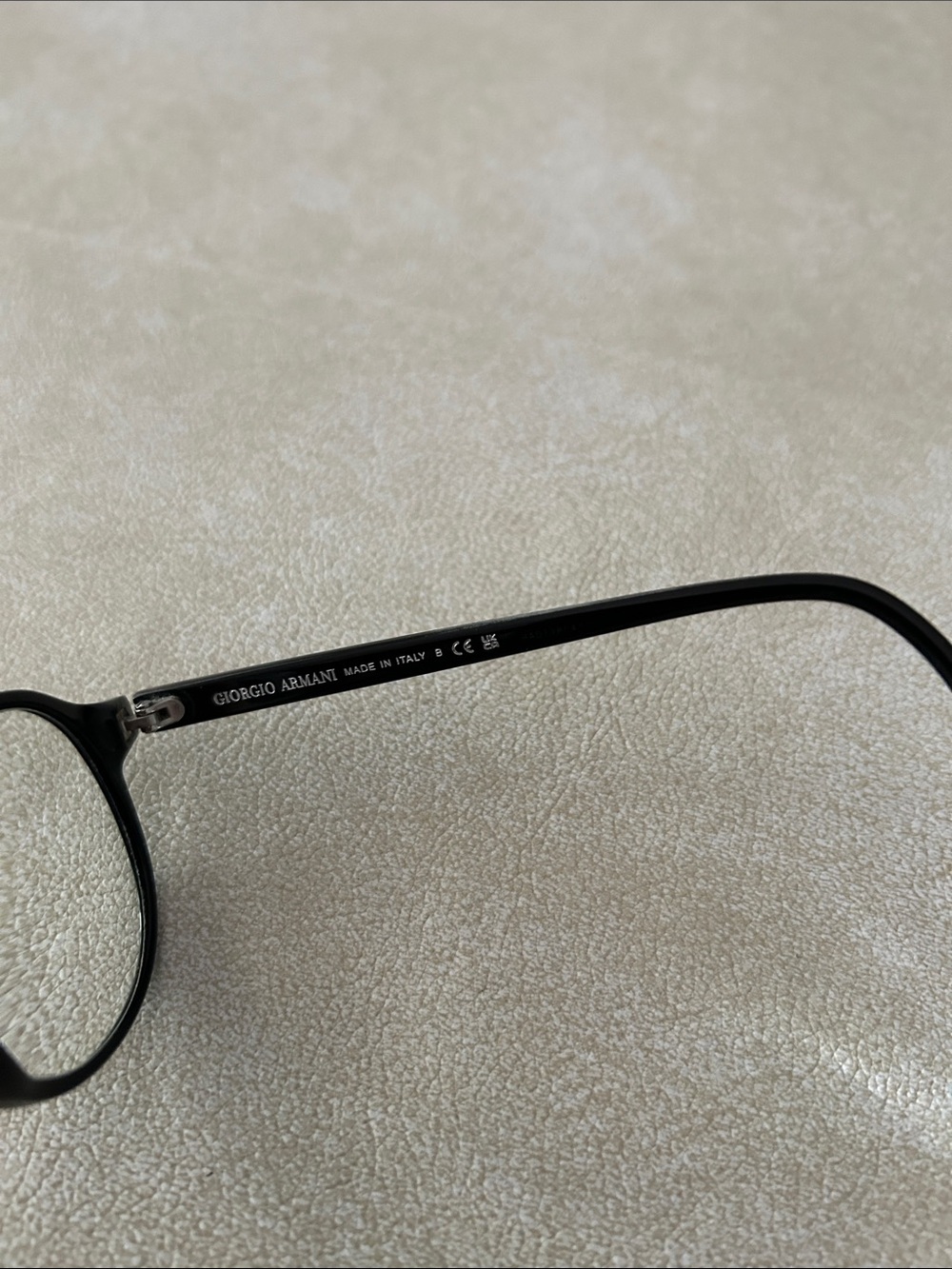 Giorgio Armani Black Round Frame Glasses - Picture 2 of 4